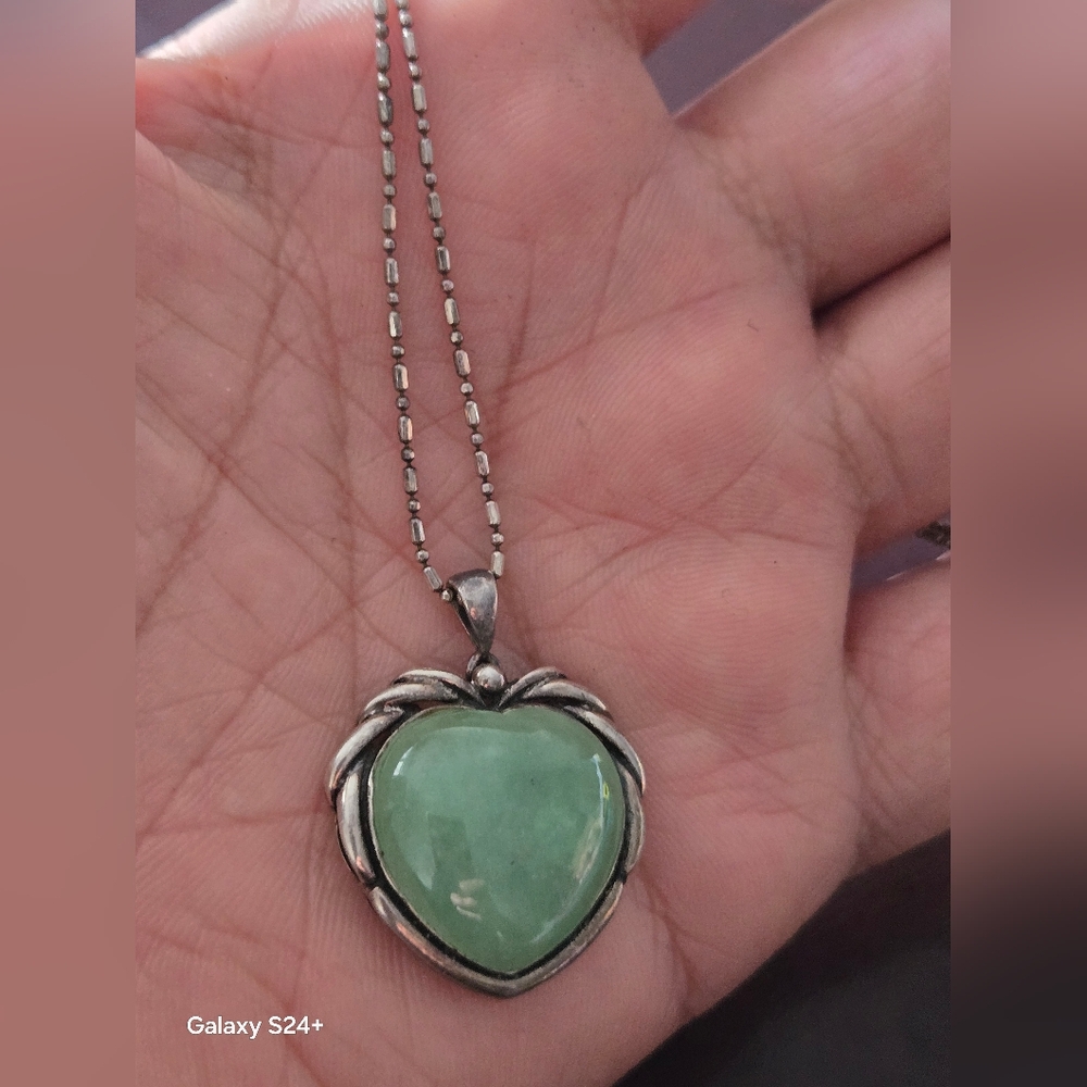 Chaîne avec pendentif en argent massif sterling 925 19"